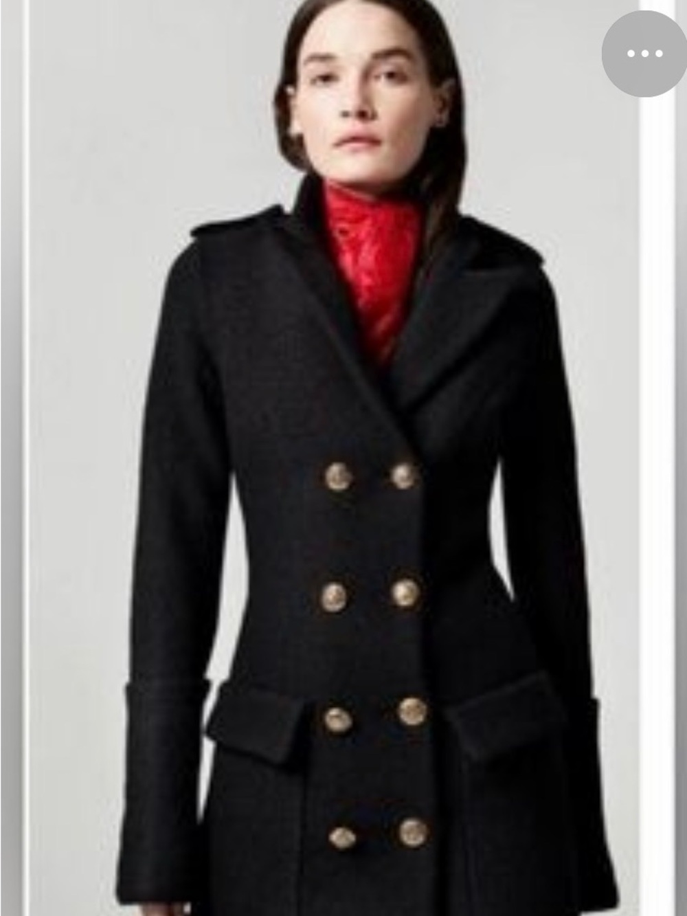 Smythe black Double-Breasted boiled virgin wool (excellent condition)
